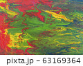 Liquid painting abstract texture. Colorful combination of bright colors. 63169364