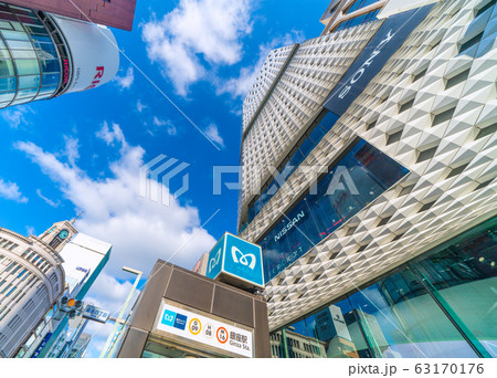 日本の東京都市景観 東京・銀座=2020年3月9日 日本の東京都市景観 東京・銀座=2020年3月9日 63170176