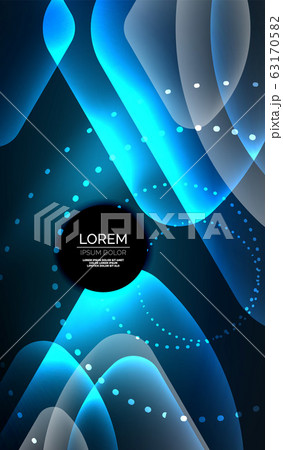 Glowing neon shiny transparent abstract geometric shapes with light effects. Techno futuristic vector abstract background For Wallpaper, Banner, Background, Card, Book Illustration, landing page Glowing neon shiny transparent abstract geometric shapes with light effects. Techno futuristic vector abstract background For Wallpaper, Banner, Background, Card, Book Illustration, landing page 63170582