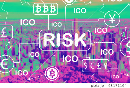 Cryptocurrency ICO risk theme 63171164