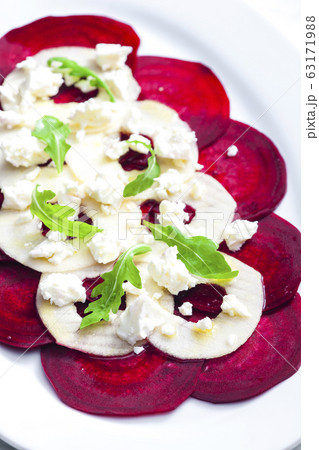 fresh beetroot and apple salad with fresh goat fresh beetroot and apple salad with fresh goat 63171988