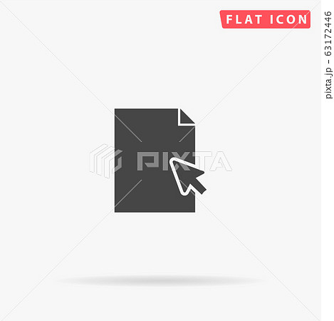 Drop File flat vector icon Drop File flat vector icon 63172446