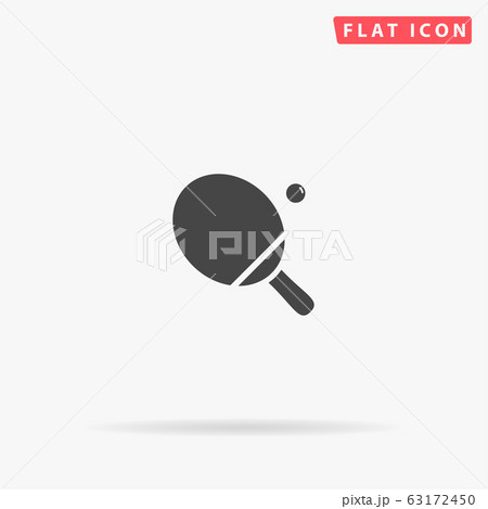 Ping Pong flat vector icon 63172450