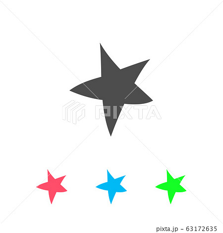 Starfish icon flat. 63172635