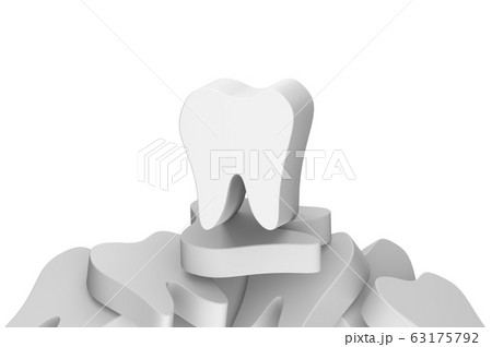 tooth stay on stack of teeth 63175792