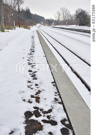 早春の北海道黒松内町JR熱郛駅の風景を撮影 早春の北海道黒松内町JR熱郛駅の風景を撮影 63175986