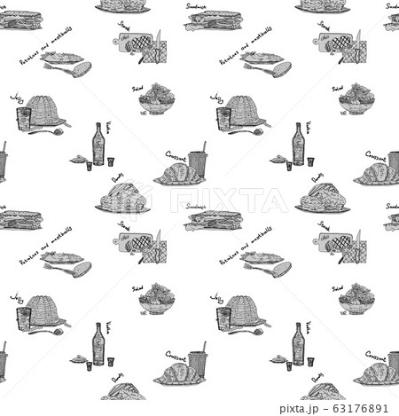light pattern with culinary dishes and light pattern with culinary dishes and 63176891