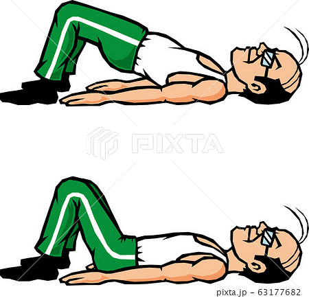 筋トレする男性 筋トレする男性 63177682