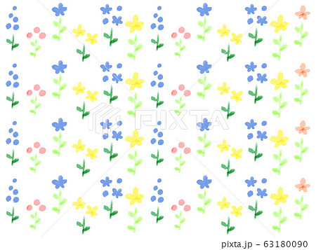春らしいお花のパターンのイラスト素材