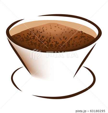 コーヒーのドリップのイラスト素材