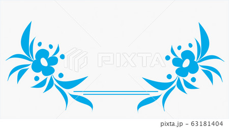 Beautiful post card with an ornament of flowers Beautiful post card with an ornament of flowers 63181404