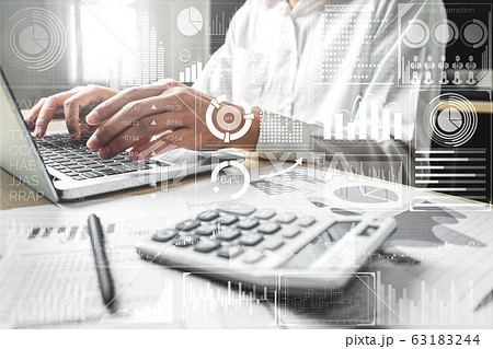 Big Data Technology for Business Finance Concept. Big Data Technology for Business Finance Concept. 63183244