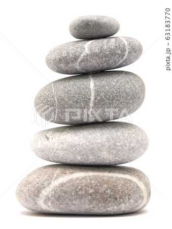 balancing pebble tower 63183770