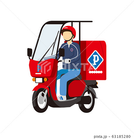 デリバリー、配達、宅配ピザ 63185280