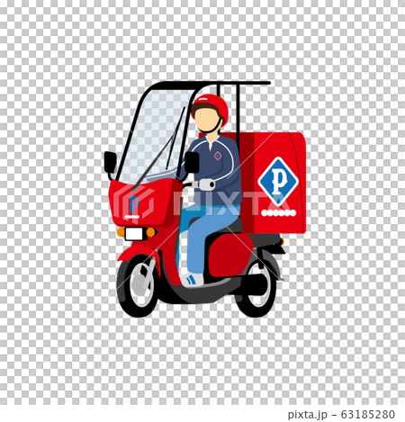 デリバリー、配達、宅配ピザ 63185280