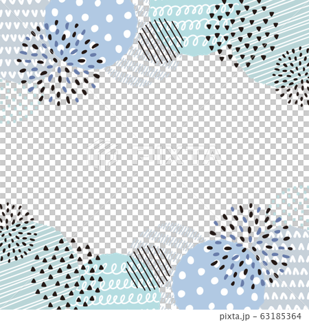 手繪圈架（藍色） 63185364