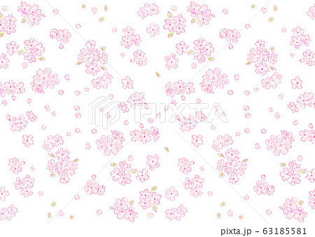 桜　テクスチャー　背景素材 63185581