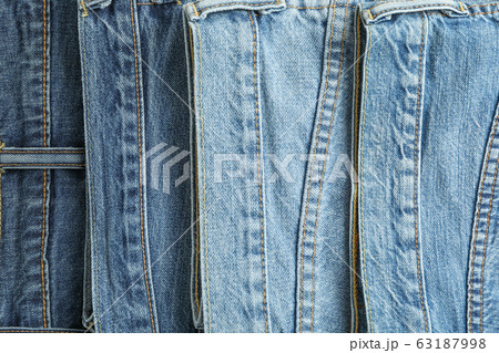 Jeans of different colors as background, space for Jeans of different colors as background, space for 63187998