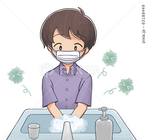 手を洗う少年4 63188449