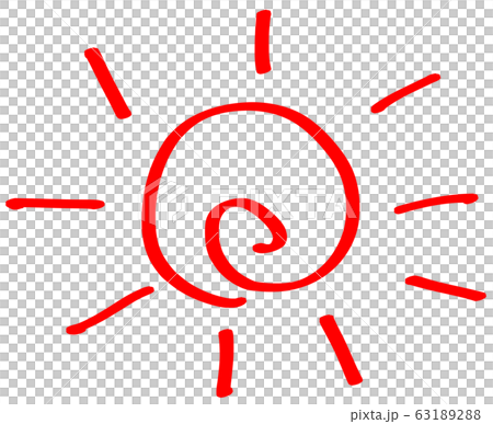 太陽 イラスト素材 太陽 イラスト素材 63189288
