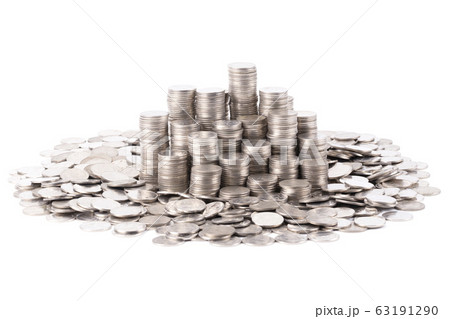 A group of Thai 1 Baht silver coint stack in 63191290