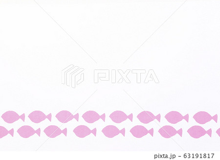 ピンク色のさかな/フレーム ピンク色のさかな/フレーム 63191817