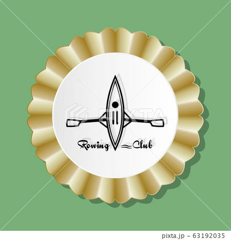 Black logo for rowing on a white background Black logo for rowing on a white background 63192035