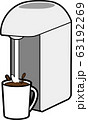 コーヒー　ポット　注ぐ 63192269