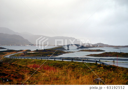 Bridges jump between islands on Lofoten Bridges jump between islands on Lofoten 63192552