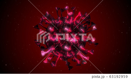 Coronavirus COVID-19 Alert SOS. Pandemic virus medical health risk, immunology, virology, epidemiology concept. Microscope virus background 63192959