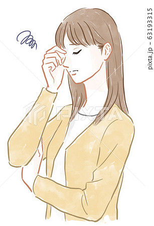 目の疲れ 63193315