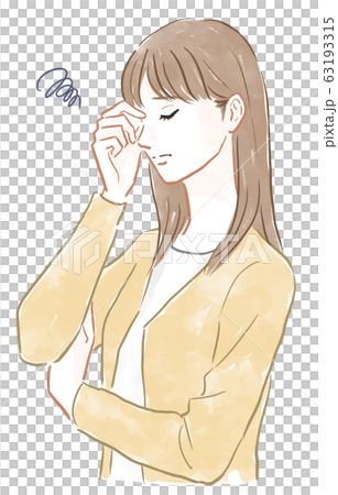 目の疲れ 63193315