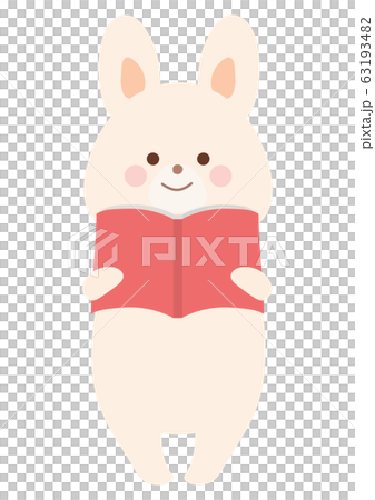 読書をするうさぎのイラスト 63193482