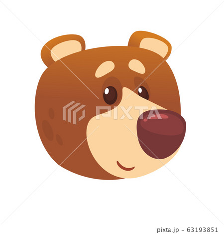 Cute cartoon bear. Vector illustration 63193851