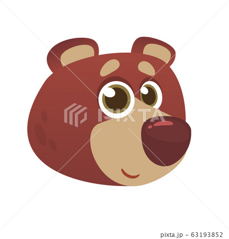 Cartoon funny brown bear 63193852