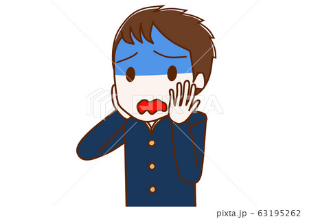 青ざめる男子学生 63195262