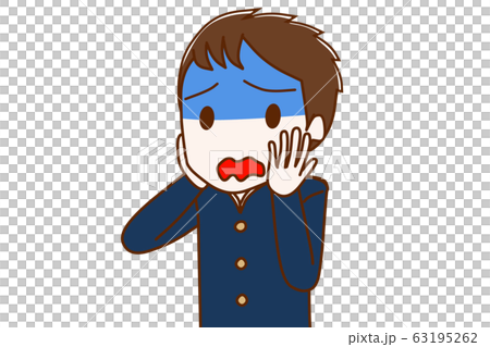 青ざめる男子学生 63195262