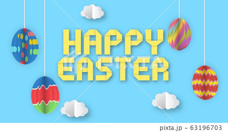 Happy easter banner template. 63196703