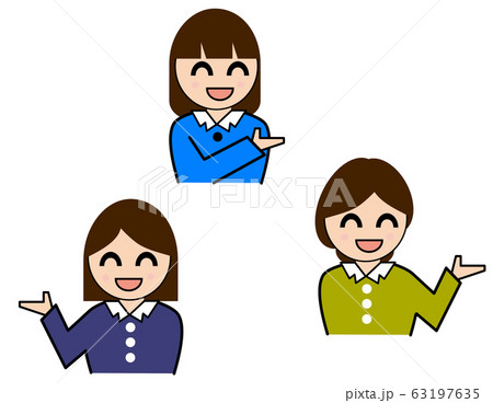 案内する女性 63197635