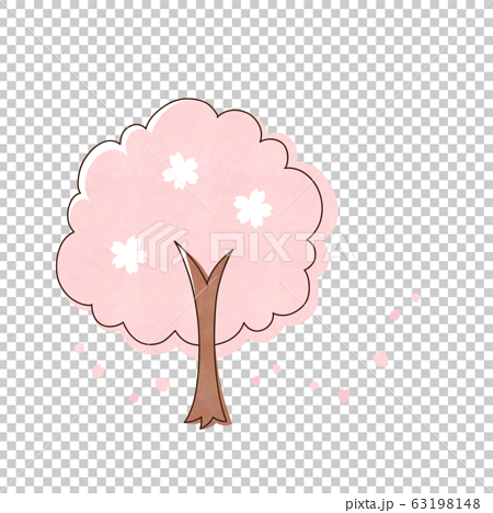 桜の木のイラスト素材