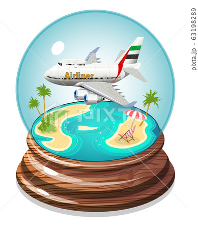 Cartoon Summer Cristal Ball Cartoon Summer Cristal Ball 63198289