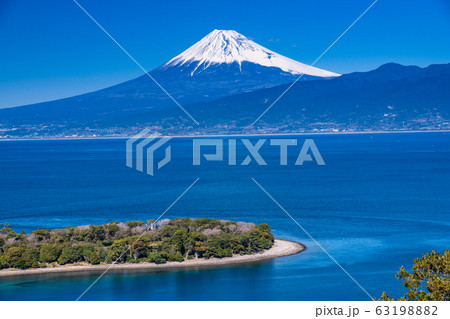 《静岡県》大瀬崎から眺める富士山 63198882