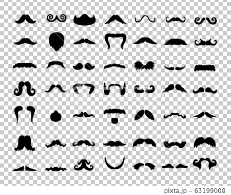  各種鬍子插圖集 63199008