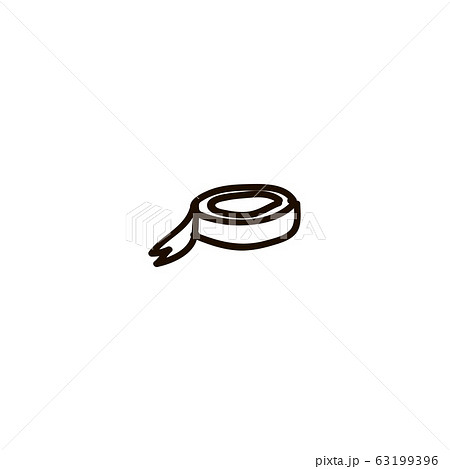Roll of clear transparent sticky tape isolated on 63199396