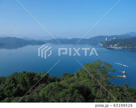 台湾・日月潭 景聖楼湖畔飯店からの眺め Sun Moon Lake, Nantou, Taiwan 63199526