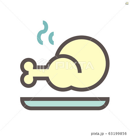 Grilled chicken vector icon design for food Grilled chicken vector icon design for food 63199856