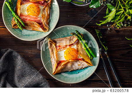 Galette,French food buckwheat pancake 63200578