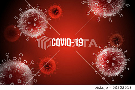 Coronavirus disease COVID-19 infection medical illustration. China pathogen respiratory influenza covid virus cells. New official name for Coronavirus disease named COVID-19, pandemic risk background Coronavirus disease COVID-19 infection medical illustration. China pathogen respiratory influenza covid virus cells. New official name for Coronavirus disease named COVID-19, pandemic risk background 63202613