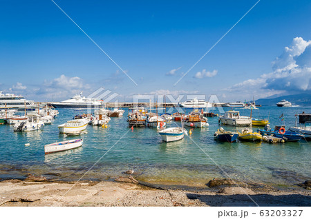 Fishing boats at Capri marina Fishing boats at Capri marina 63203327