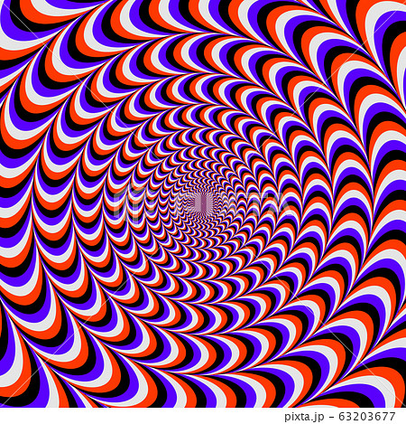 rounded color optical illusion. wzves design 63203677